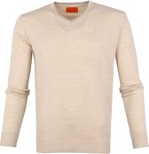 Suitable - Merino Pullover V Beige - XL - Modern-fit