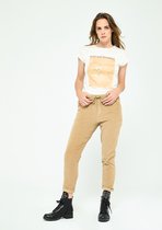 LOLALIZA T-shirt met print - Beige - Maat XL