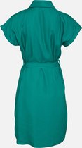 LOLALIZA Overhemd jurk met ceintuur - Groen - Maat 38