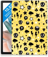 Hoesje Samsung Galaxy Tab A8 2021 Beschermhoes Punk Yellow met transparant zijkanten