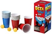 Beer Pong 20 Bekers en 6 Balletjes