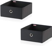 Leifheit 80007 Small Box Set 27.5x28x13 cm 2 Stuks Zwart