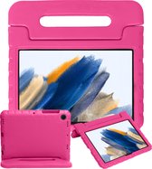 Hoes Geschikt voor Samsung Galaxy Tab A8 Hoes Kinder Hoesje Kids Case Cover Kidsproof - Hoesje Geschikt voor Samsung Tab A8 Hoesje Kinder Hoesje - Roze