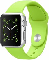 Rubberen sport bandje voor de Geschikt voor Apple Watch 42mm - 44mm S/M - Groen 1|2|3|4|5|6|7