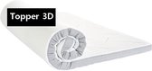 1-Persoons Topper / Oplegmatras - LATEX 3D 10 CM - Gemiddeld ligcomfort - 90x220/10