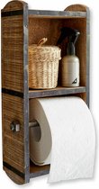 LOBERON Porte-rouleau papier toilette Samy marron/noir