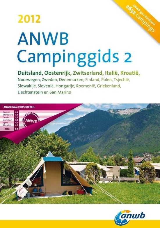Cover van het boek 'ANWB Campinggids 2 2012' van  ANWB