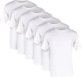 Paulo Vici Basics T-shirt heren - 6-pack - Wit - Ronde hals