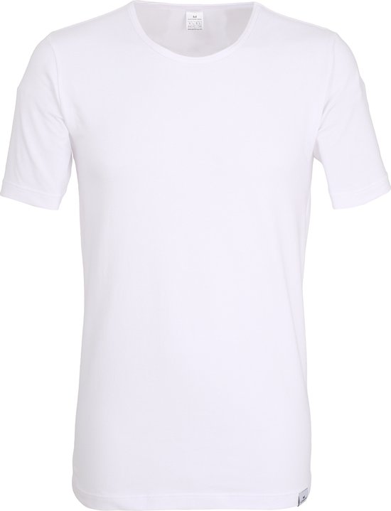 Gotzburg heren T-shirt slim fit O-hals 95/5 (1-pack) - heren ondershirt stretchkatoen - wit - Maat: