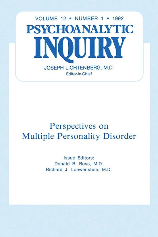 Multiple Personality Disorder - cover