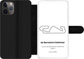 Bookcase Geschikt voor iPhone 11 Pro Max telefoonhoesje - Circuit - F1 - Barcelona - Met vakjes - Wallet case met magneetsluiting - Cadeau voor man