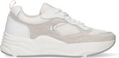 Sacha - Dames - Witte sneakers met suède - Maat 37