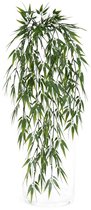 Viv! Home Luxuries Bamboo - hangende kunstplant - 88 cm - groen - topkwaliteit