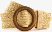 Dames riem zand - Beige - Maat 105