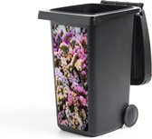 Container sticker Kleurrijke Limonium bloemen - 38x80 cm - Kliko sticker