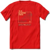 SU-35 Vliegtuig T-Shirt | Unisex leger Kleding | Dames - Heren Straaljager shirt | Army F16 | Grappig bouwpakket Cadeau | - Rood - XXL