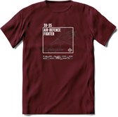 SU-35 Vliegtuig T-Shirt | Unisex leger Kleding | Dames - Heren Straaljager shirt | Army F16 | Grappig bouwpakket Cadeau | - Burgundy - S