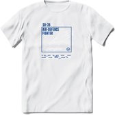 SU-35 Vliegtuig T-Shirt | Unisex leger Kleding | Dames - Heren Straaljager shirt | Army F16 | Grappig bouwpakket Cadeau | - Wit - XL