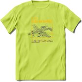 A-10 Warthog Vliegtuig T-Shirt | Unisex leger Kleding | Dames - Heren Straaljager shirt | Army F16 | Grappig bouwpakket Cadeau | - Groen - 3XL