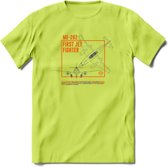 ME-262 Vliegtuig T-Shirt | Unisex leger Kleding | Dames - Heren Straaljager shirt | Army F16 | Grappig bouwpakket Cadeau | - Groen - XXL