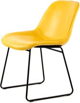 Cora 110 stoel, set van 2 geel