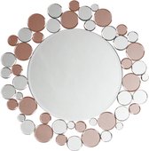 Wandspiegel Bubble 1925 zilver / roze
