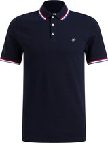 WE Fashion Heren slim fit polo van piquékatoen