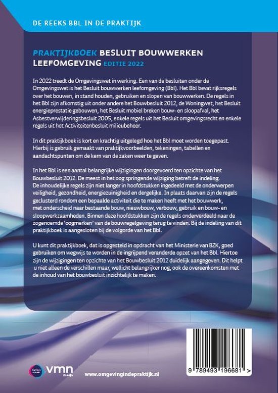 Praktijkboek Besluit bouwwerken leefomgeving 9789493196681 Evelien