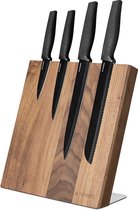 Messenhouder magnetisch | Messenblok walnoot