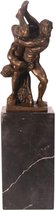 Bronzen Beeld Hercules En Diomedes 7x7x28 cm