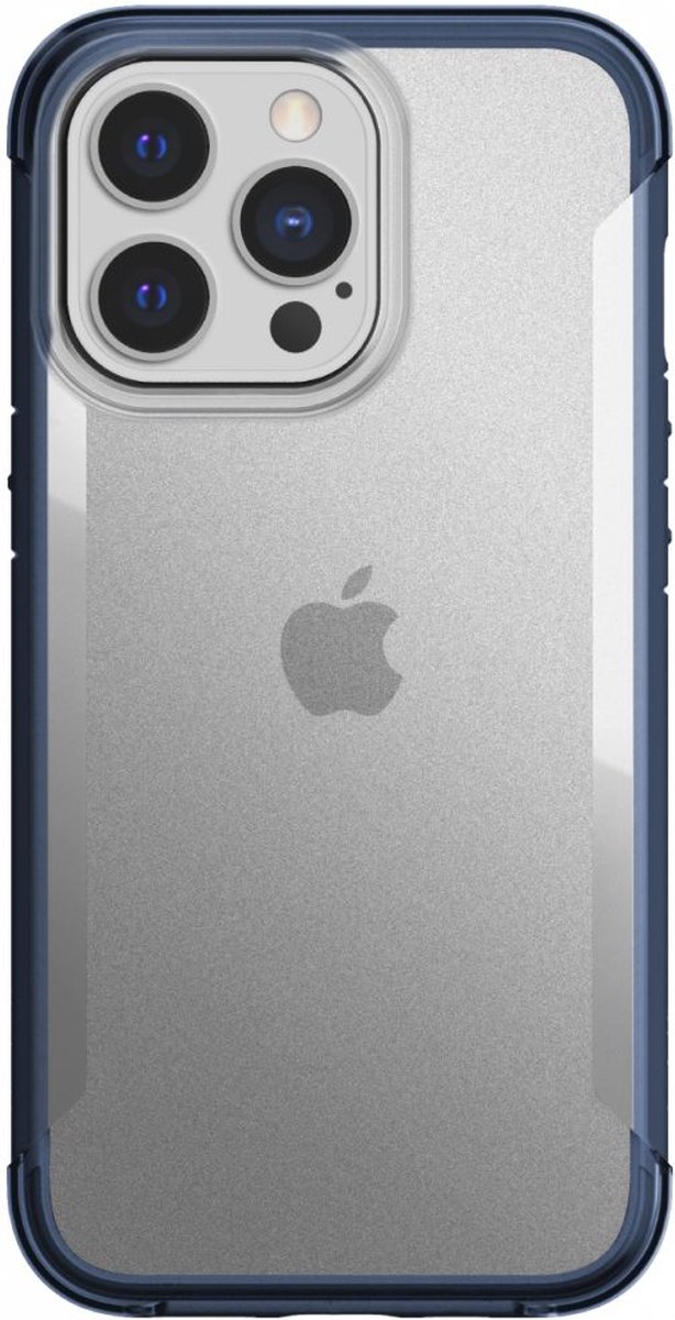 Raptic Terrain Transparant/Blauw Hoesje Geschikt voor Apple iPhone 13 Pro Hoesje