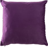 Cushion square velvet purple