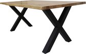 Eet - Vergadertafel Hella 180 x 90 cm, U-Poot Boomstam