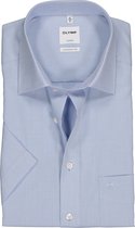 OLYMP Luxor comfort fit overhemd - korte mouw - AirCon lichtblauw - Strijkvrij - Boordmaat: 49