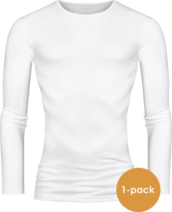 Mey Casual Cotton long sleeved shirt (1-pack) - heren T-shirt O-hals lange  mouw - wit... | bol.com
