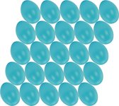 50x stuks lichtblauw hobby knutselen eieren van plastic 4.5 cm - Pasen decoraties - Zelf decoreren