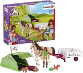 Schleich Horse Club Speelfigurenset  - Sarah's Kampeeruitstapje - Kinderspeelgoed voor Jongens en Meisjes - 5 tot 12 jaar - 12 Onderdelen - 42533