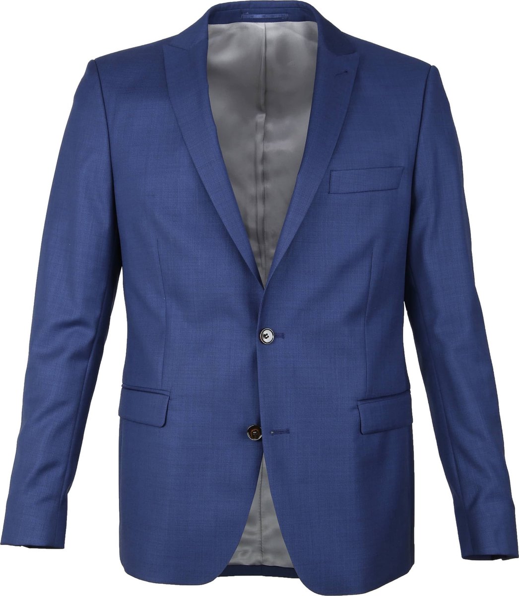 Suitable Colbert Evans Wol Blauw - Maat 50 - Heren blazer