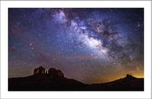 Walljar - Milky Way - Muurdecoratie - Poster met lijst