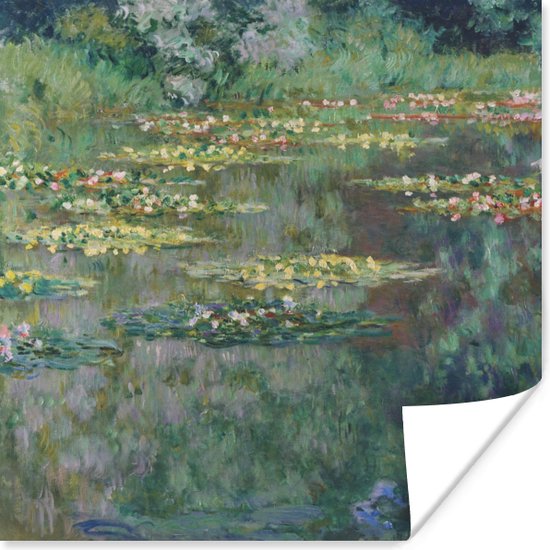 Poster Le Bassin des Nympheas - Schilderij van Claude Monet