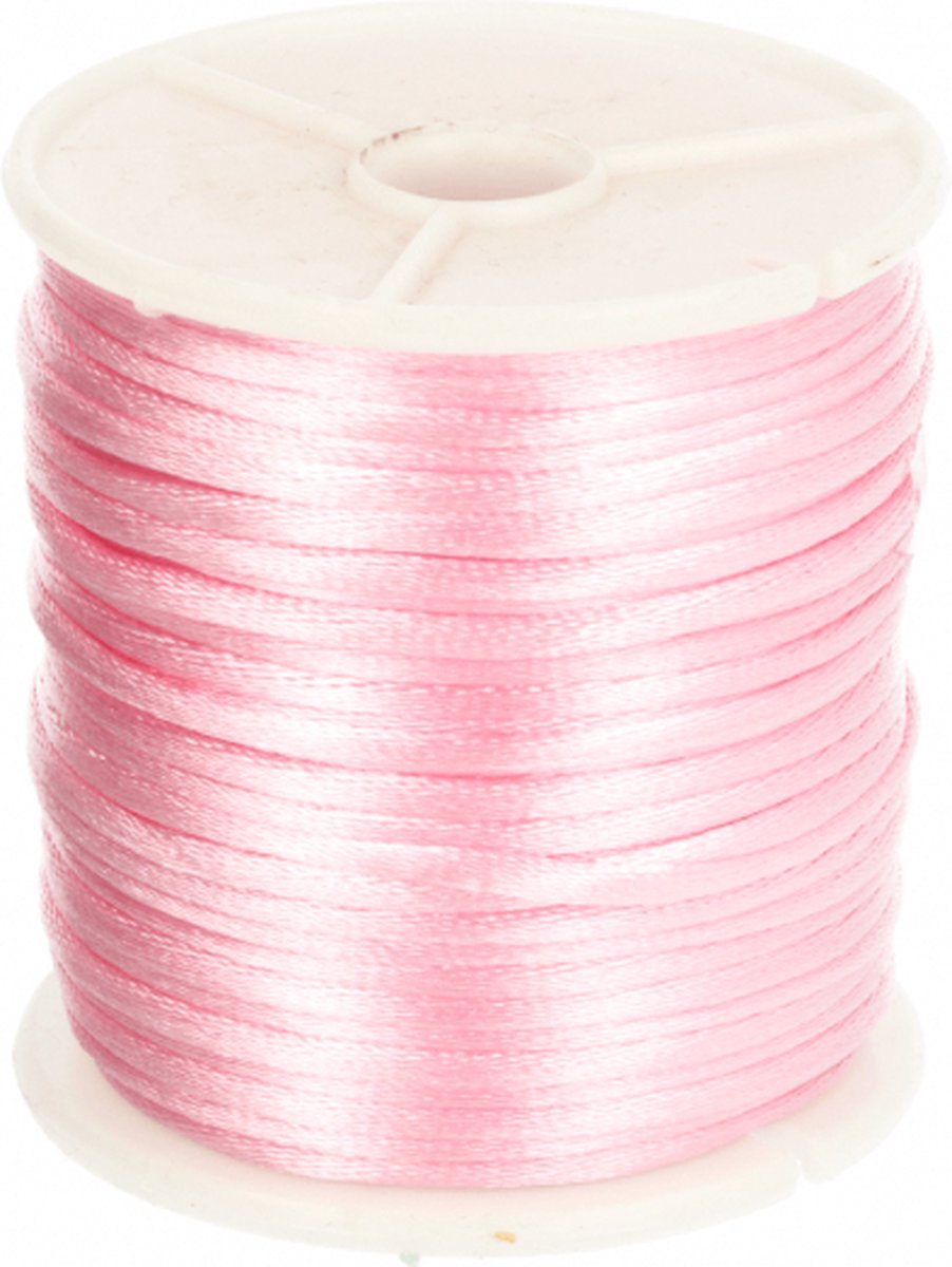 749 JAPANS SATIJNKOORD 3MM - KUMIHIMO - ROZE