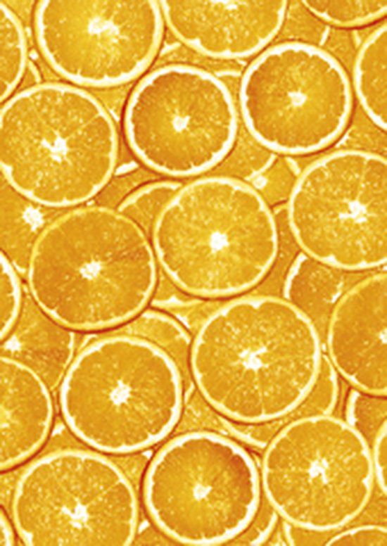 Decopatch papier oranje sinaasappelschijven
