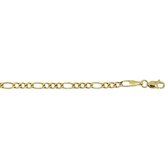 Gouden Figaro Ketting 3.1 mm 45 cm 14 karaats