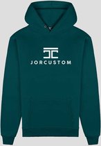 JORCUSTOM Trademark Slim Fit Hoodie - Turquoise - Volwassenen - Maat L