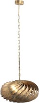 PTMD Selene Ronde Hanglamp - H132 x Ø53,5 cm - Metaal - Goud