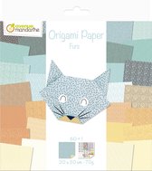 Origami papier Furs, 60 vel 70g 20 x 20 cm - met motief