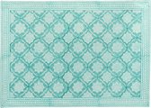 Fabindia  - Zinnia katoen placemats blauw 47,5x32,5cm (set van 4) - Placemats