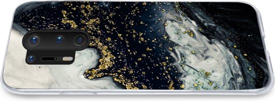 OnePlus 8 Pro - Marbre - Natuursteen - Or - Siliconen