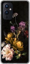 Geschikt voor OnePlus 9 hoesje - Bloem - Patronen - Planten - Siliconen Telefoonhoesje