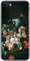 Geschikt voor iPhone 8 hoesje - Stilleven met bloemen - Oude meesters - Kunst - Siliconen Telefoonhoesje